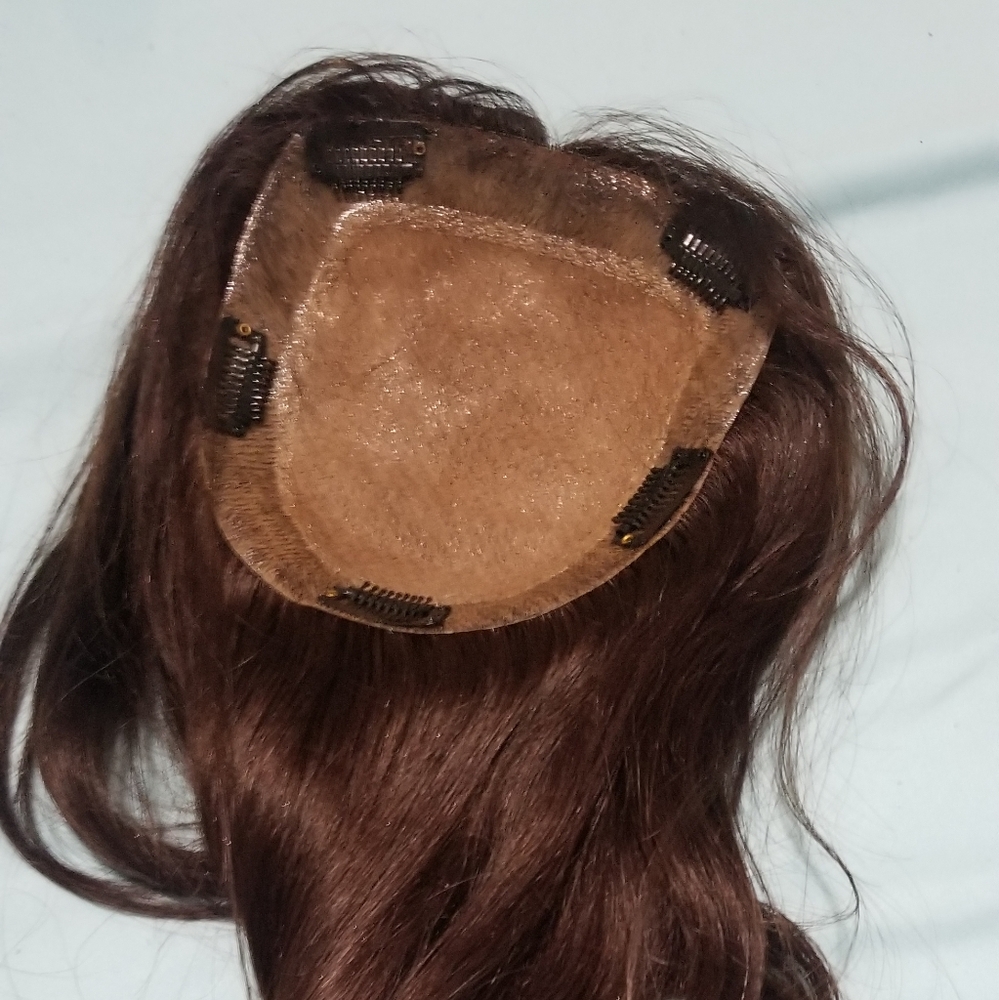 Brazilian human hair topper 16"